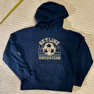 GAP Kids Navy hooded sweatshirt with Recycled Material size L (10)